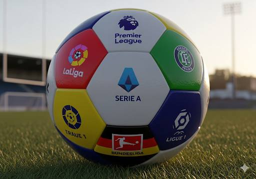 欧洲五大联赛 英超 西甲 意甲 德甲 法甲 赛事旗帜